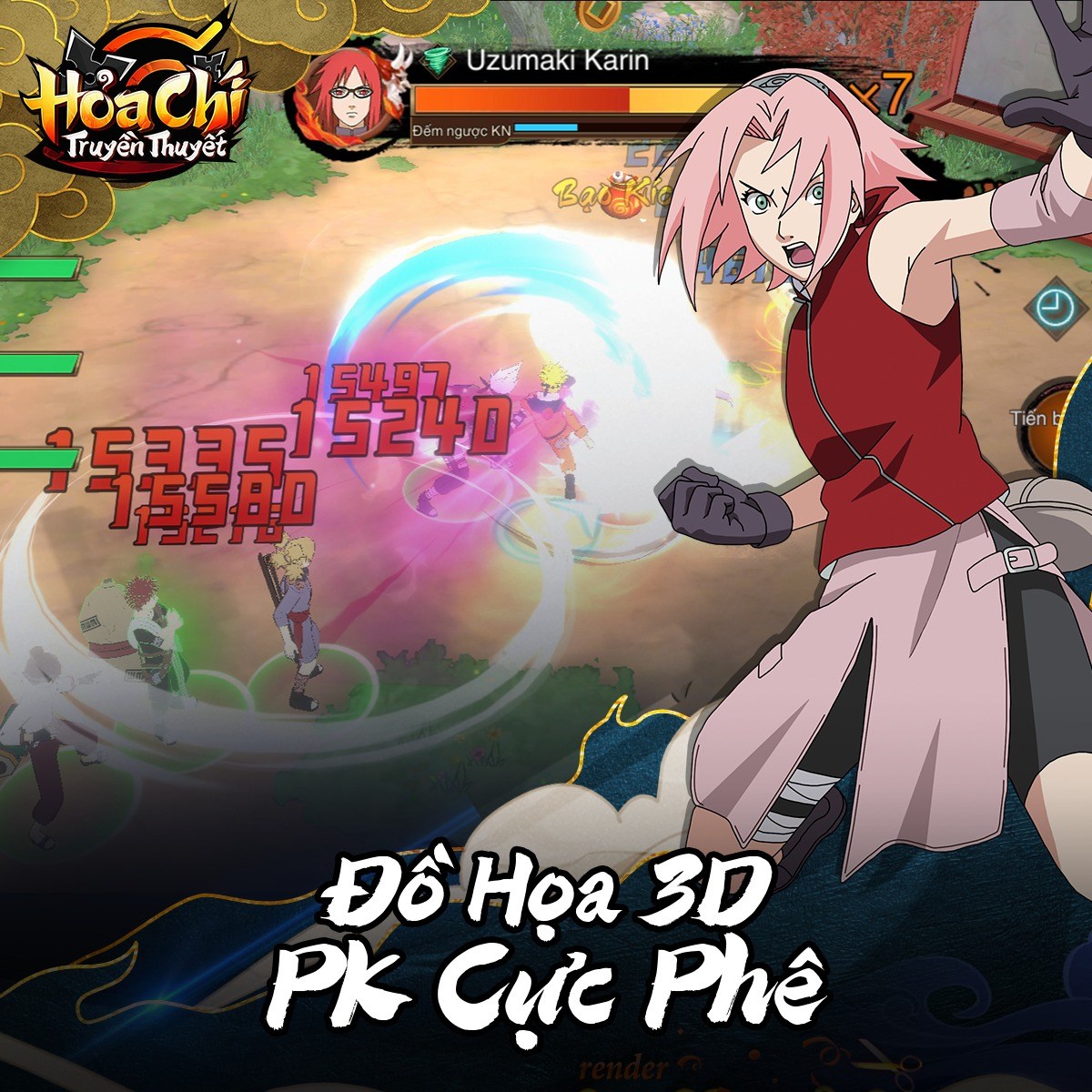 Hỏa Chí Truyền Thuyết: Game nhập vai 3D đề tài Naruto sắp ra mắt