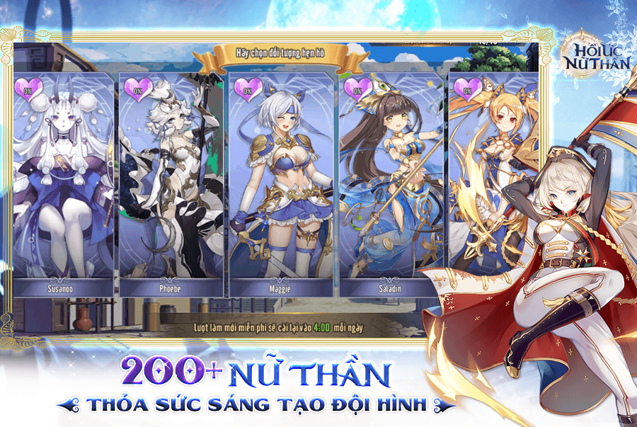 Hồi Ức Nữ Thần: Game chiến thuật tương đồng với Fate/Grand Order sắp phát hành