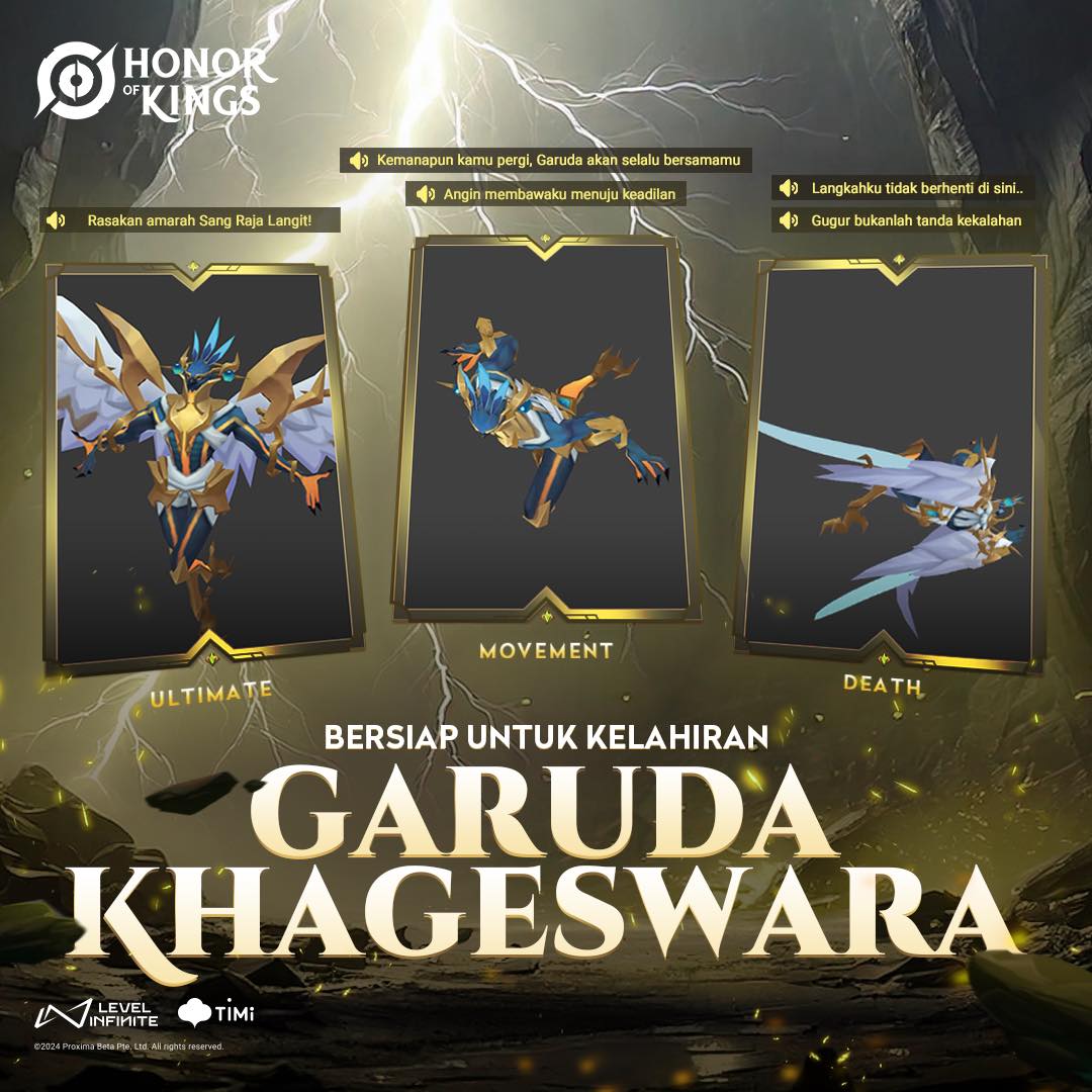 Honor of Kings Akan Merilis Hero Pertama dari Indonesia: Garuda Khageswara