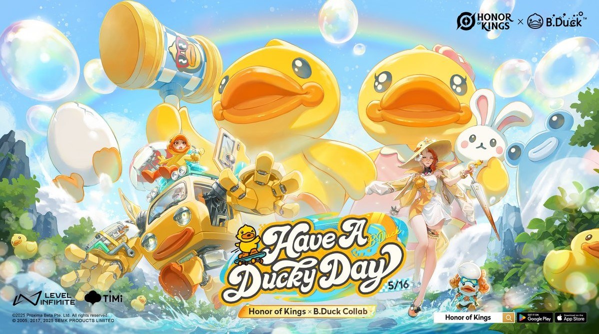 Colaboração Honor of Kings x B.Duck - Skins especiais, novos modos de jogo e mais
