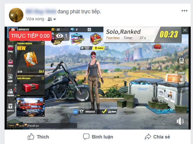 Cách livestream Rules of Survival khi chơi với BlueStacks