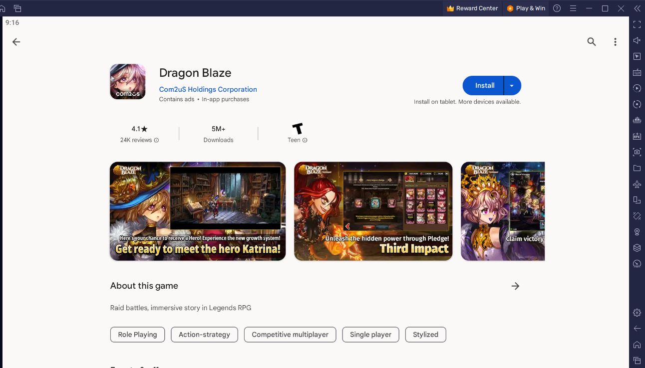 Cara Memainkan Dan Menginstal Game Dragon Blaze di PC atau Mac Dengan BlueStacks