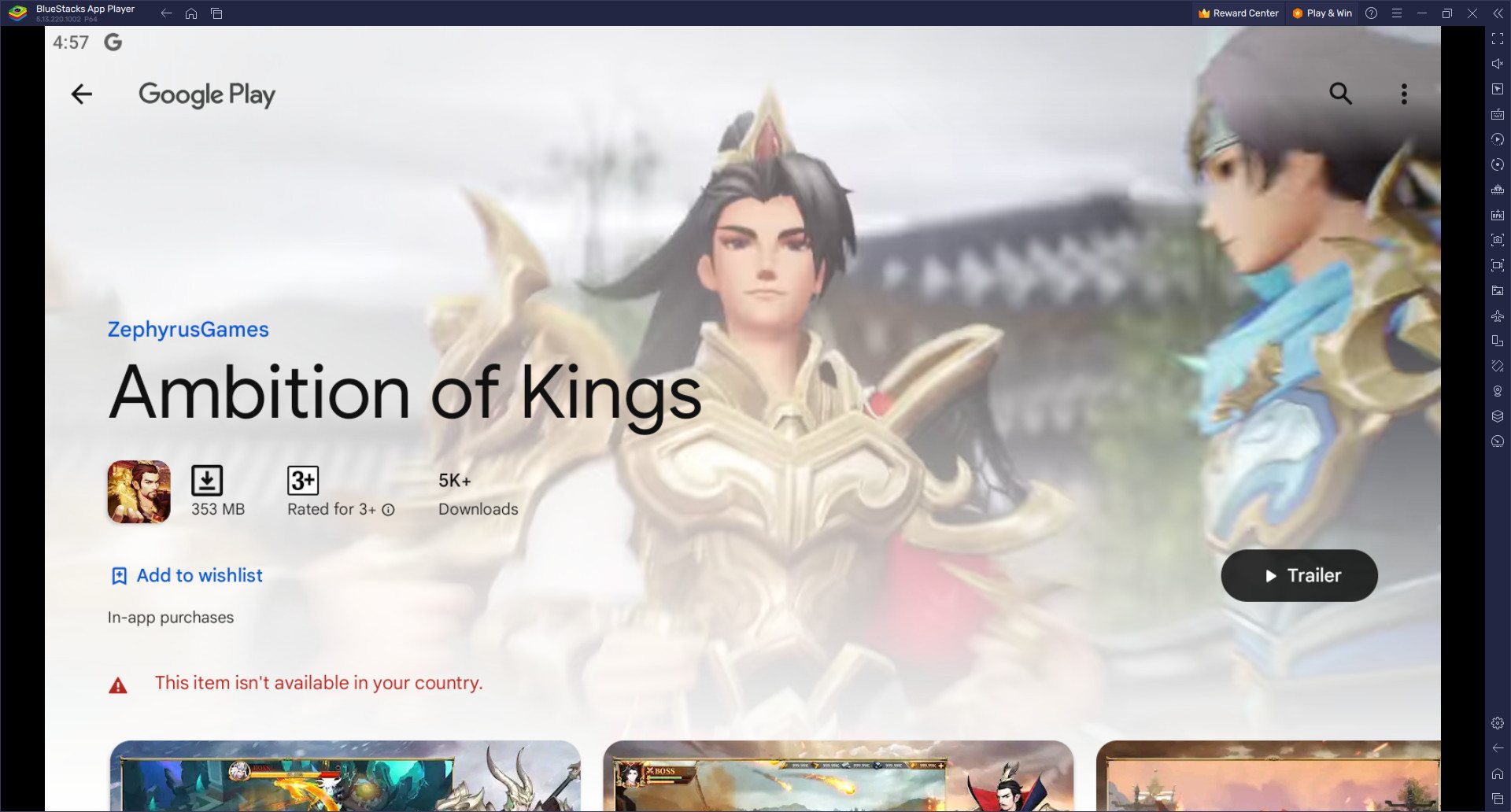 วิธีติดตั้งและเล่น Ambition of Kings บน PC และ Mac ผ่าน BlueStacks