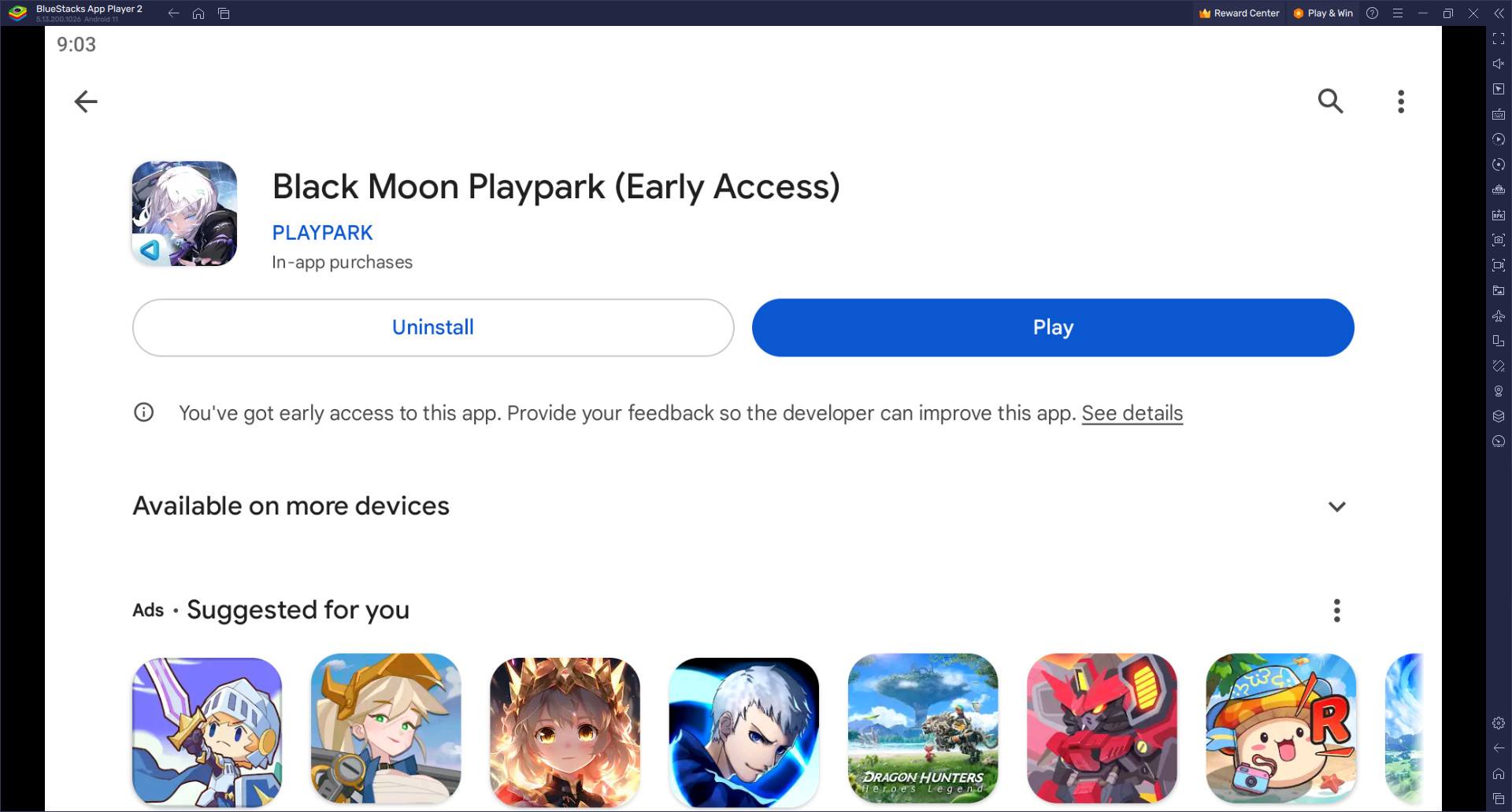 วิธีติดตั้งและเล่น Black Moon Playpark บน PC และ Mac ผ่าน BlueStacks