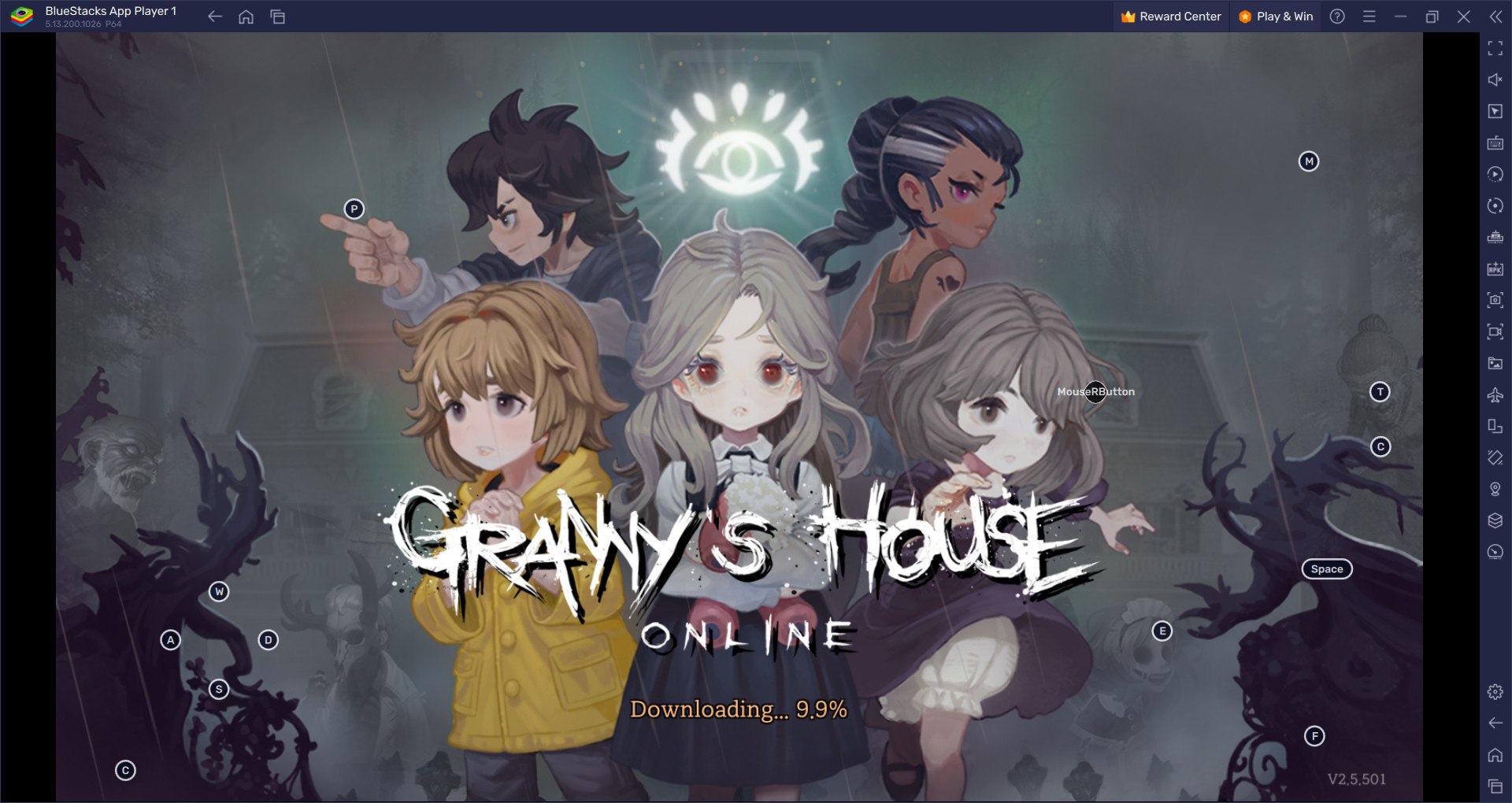 วิธีติดตั้งและเล่น Granny's House บน PC และ Mac ผ่าน BlueStacks