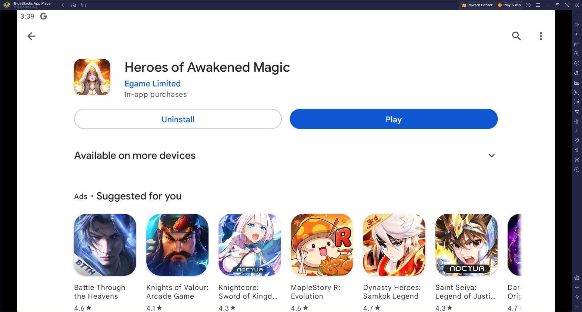 วิธีติดตั้งและเล่น Heroes of Awakened Magic บน PC และ Mac ผ่าน BlueStacks