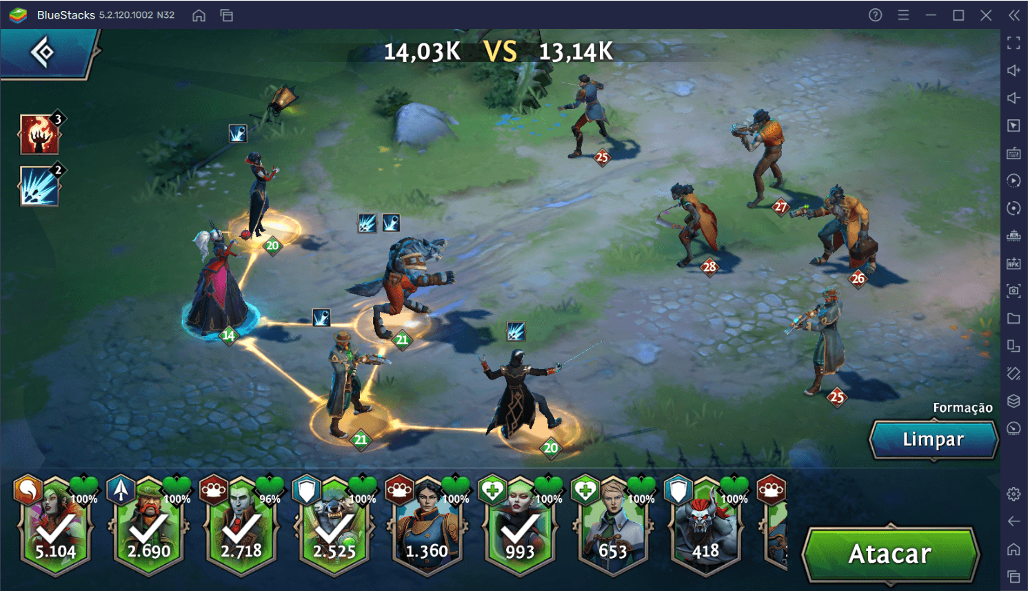 Como jogar Heroes of the Dark no seu PC ou Mac com o BlueStacks