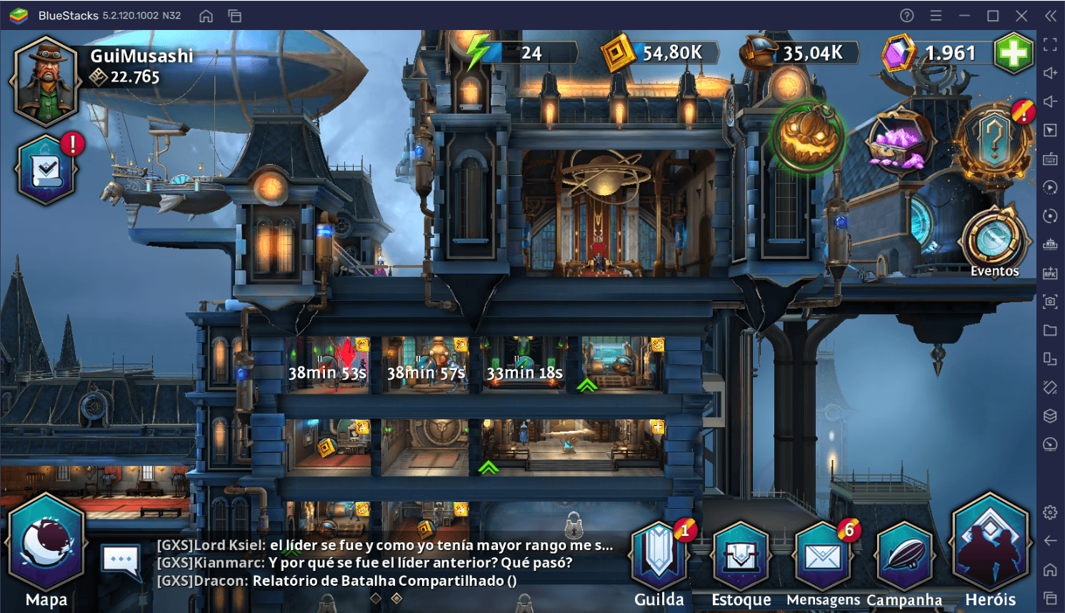 Como jogar Heroes of the Dark no seu PC ou Mac com o BlueStacks