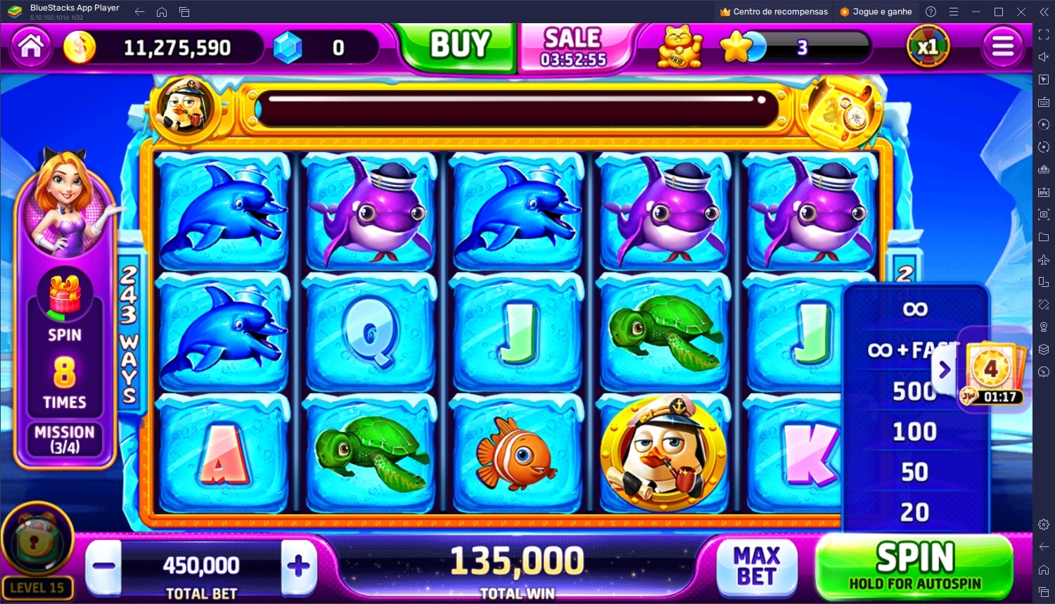 Guia passo a passo para jogar Jackpot World – Slots Casino no PC com BlueStacks