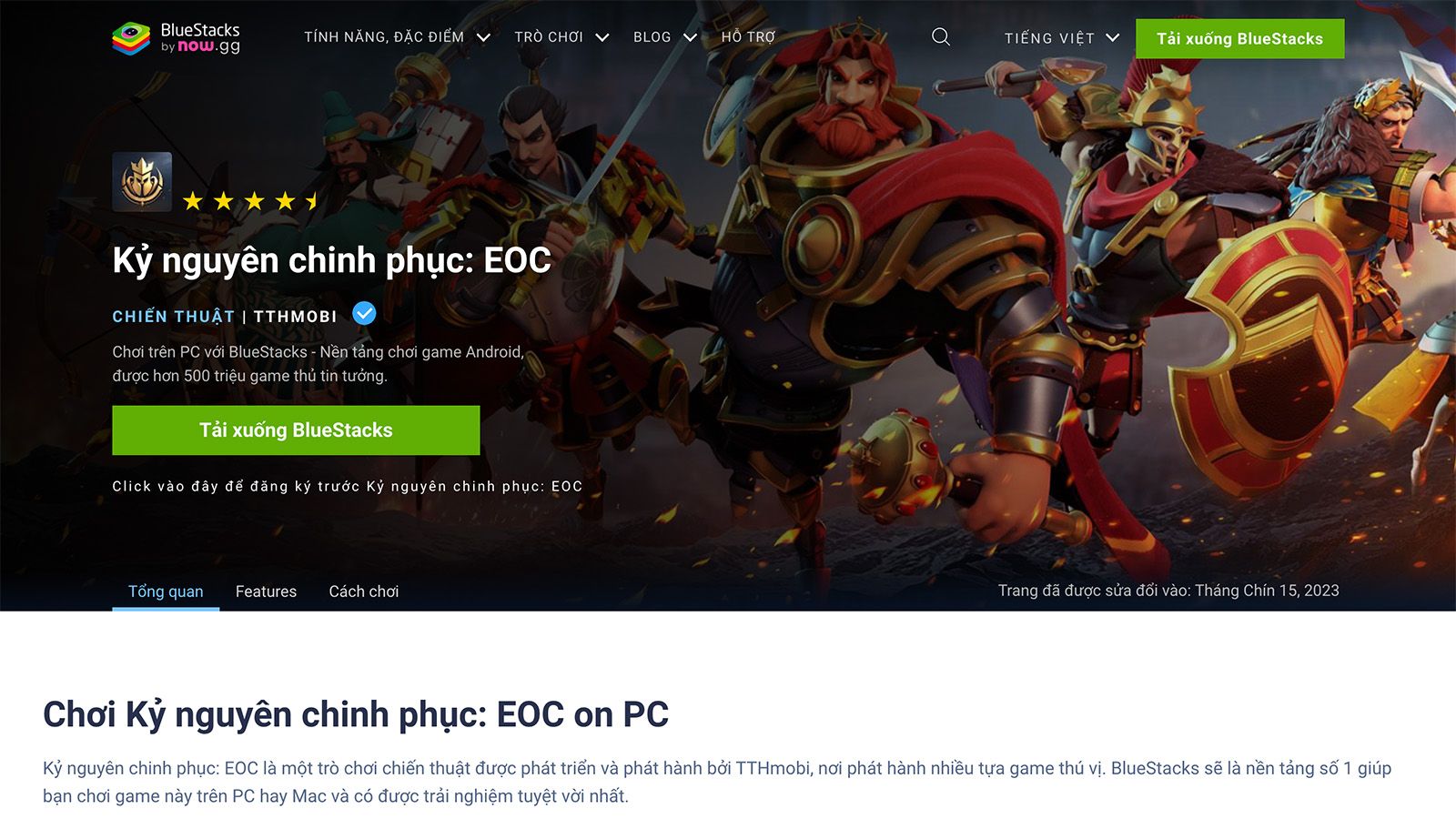 Cách chơi bom tấn chiến thuật Kỷ Nguyên Chinh Phục: EOC trên PC cùng BlueStacks