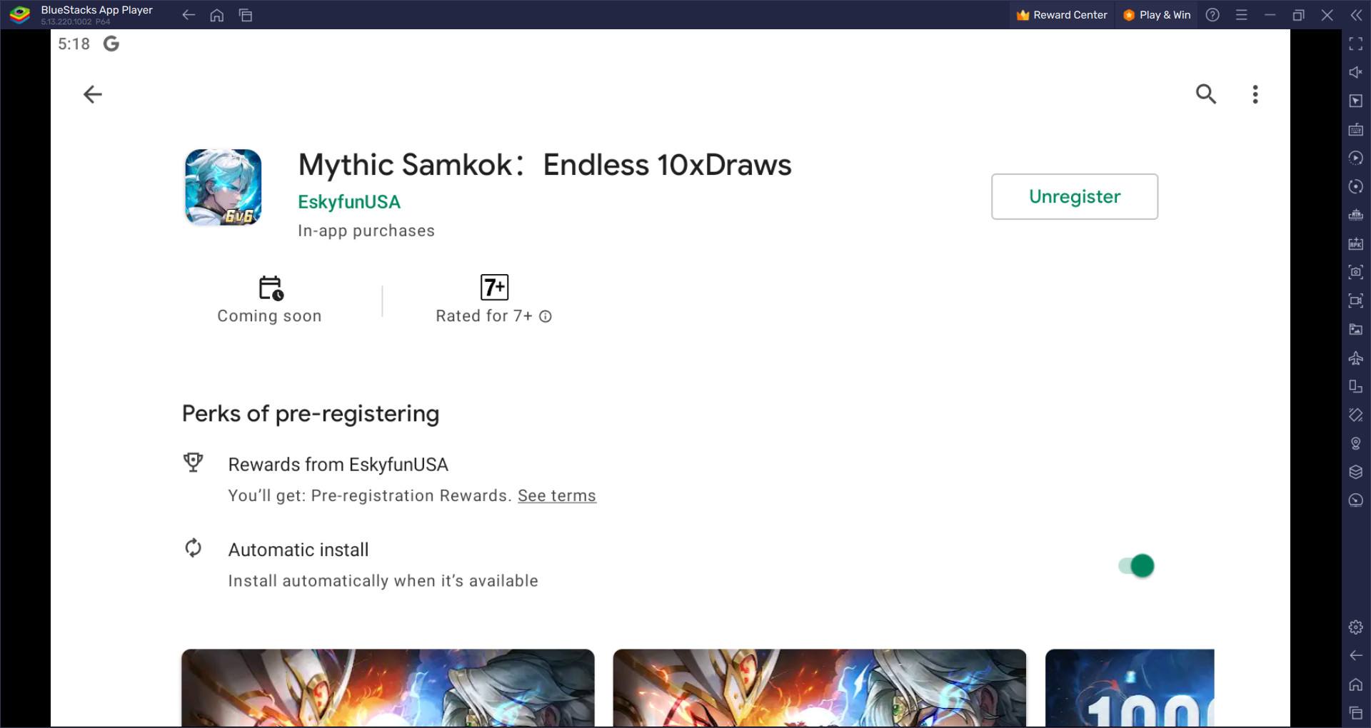 วิธีติดตั้งและเล่น Mythic Samkok：Endless 10xDraws บน PC และ Mac ผ่าน BlueStacks
