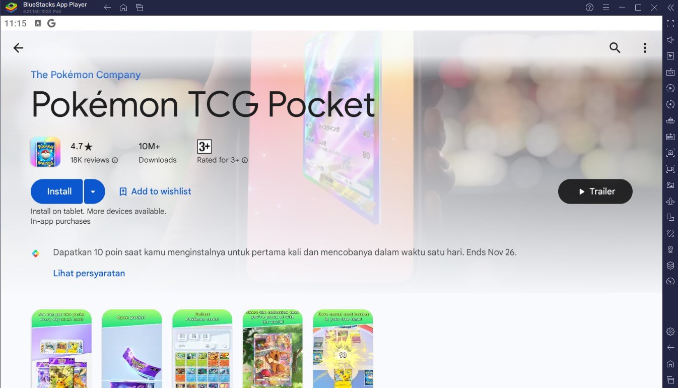 Cara Mudah Memainkan Pokémon TCG Pocket di PC Dengan Aplikasi BlueStacks!