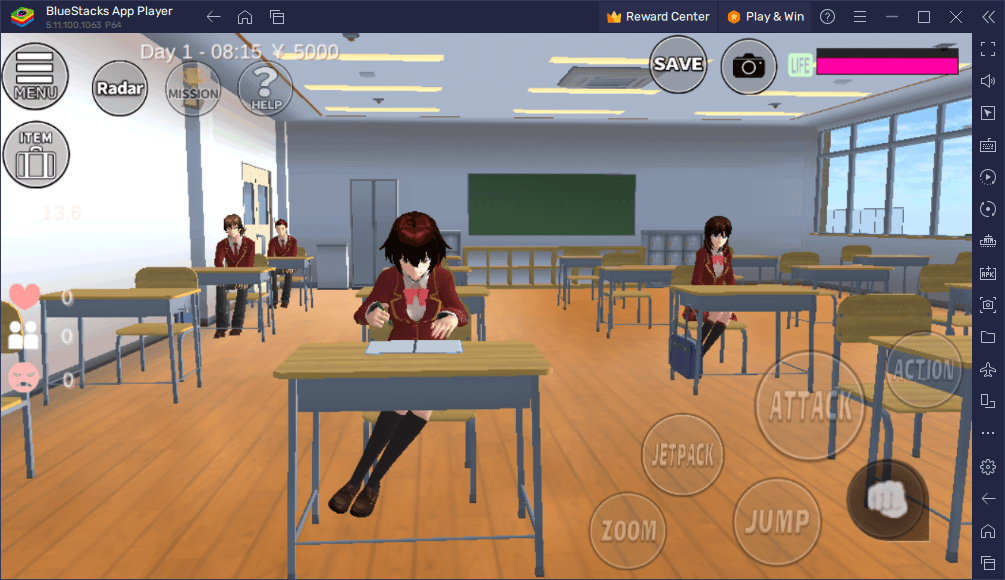 Bermain Game SAKURA School Simulator di PC Lebih Seru Dengan Menggunakan BlueStacks