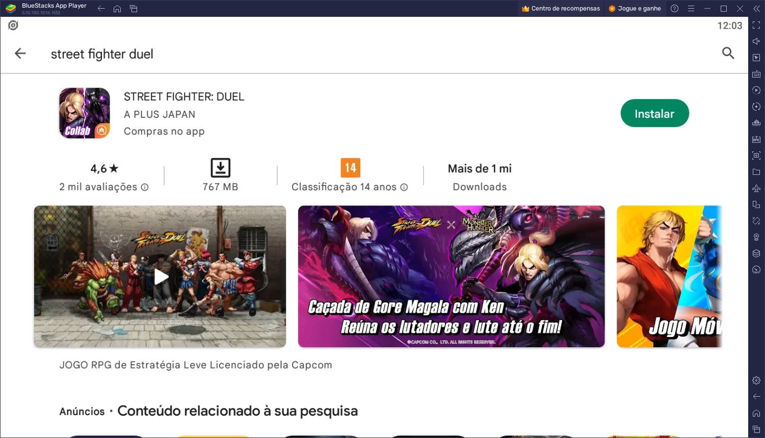 Como jogar Street Fighter: Duel no PC com o BlueStacks