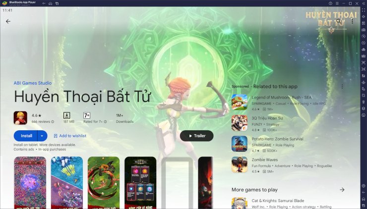 Hướng dẫn chơi Huyền Thoại Bất Tử trên PC với BlueStacks