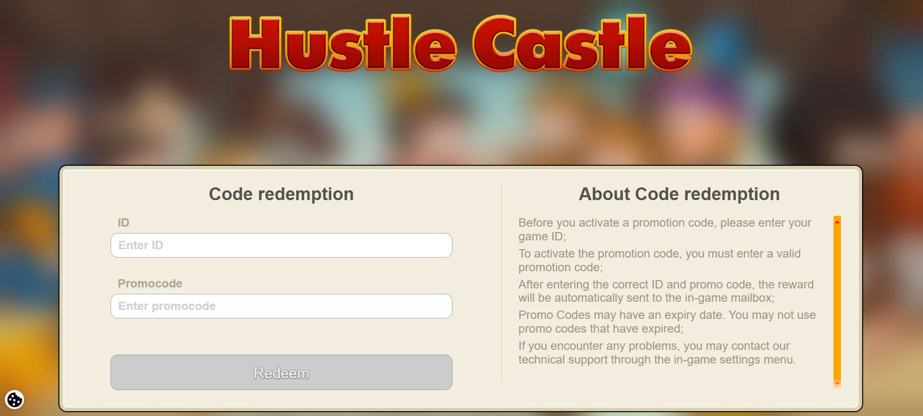 Рабочие промокоды для Hustle Castle: Medieval Games на декабрь 2024 года