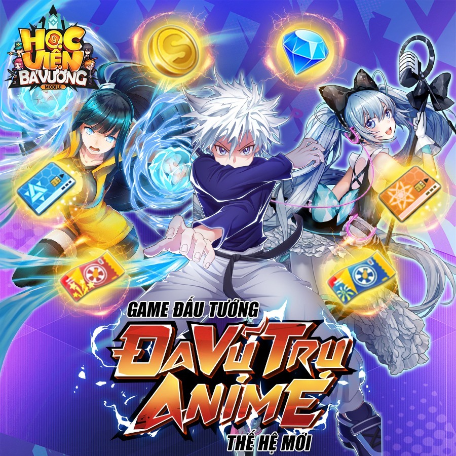 Học Viện Bá Vương Mobile: Game thẻ tướng quy tụ dàn nhân vật Anime/Manga nổi tiếng