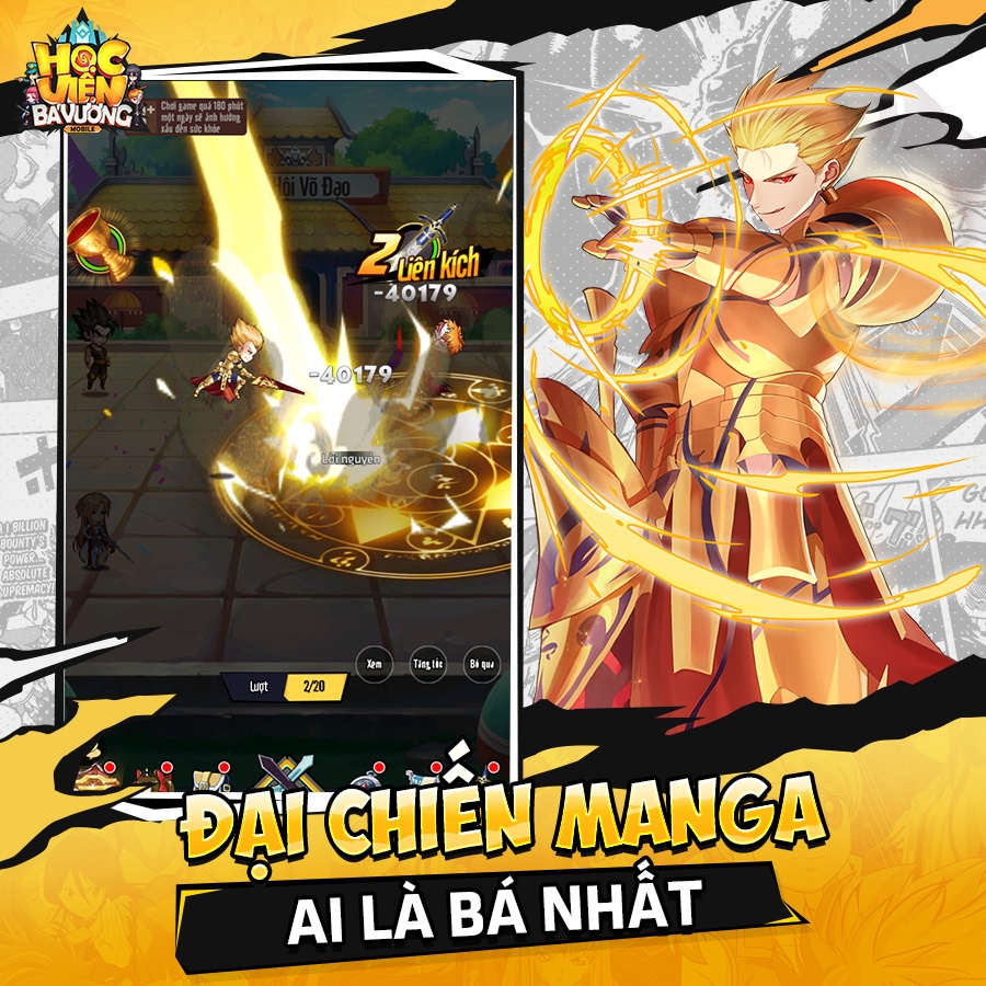 Học Viện Bá Vương Mobile: Game thẻ tướng quy tụ dàn nhân vật Anime/Manga nổi tiếng