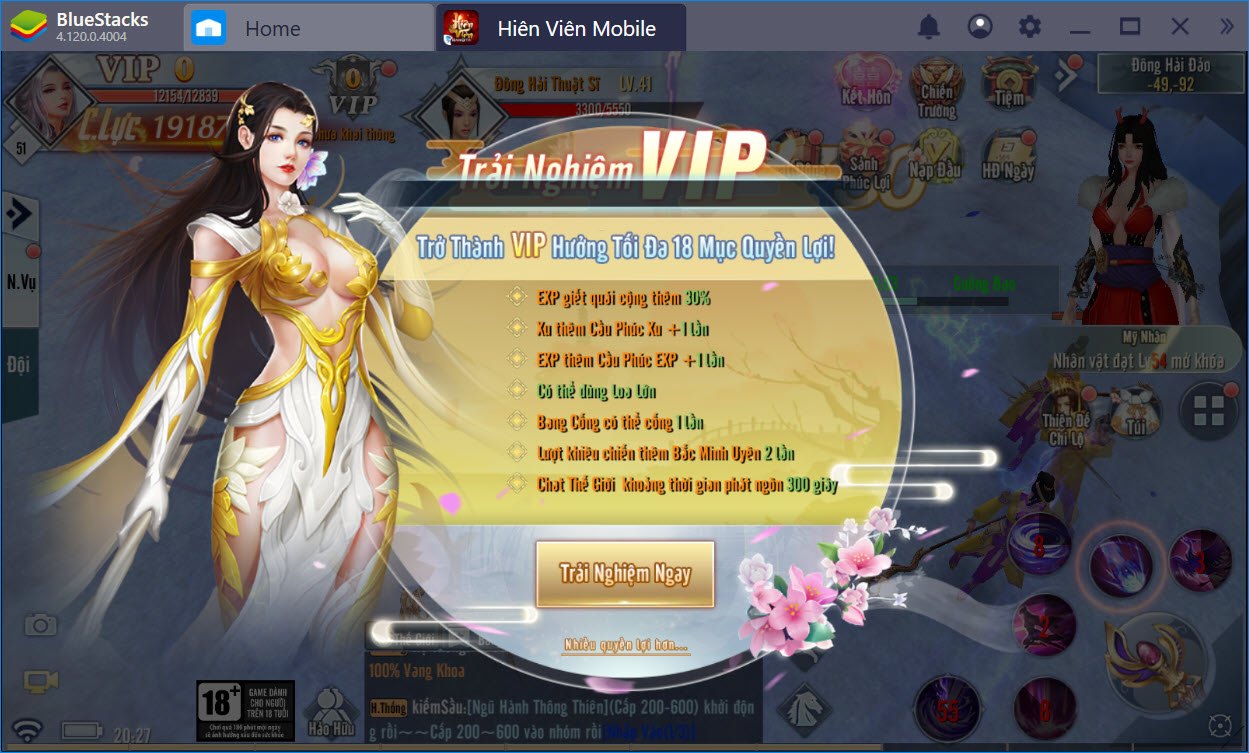 Du ngoạn thế giới tuyệt đẹp của Hiên Viên Mobile trên PC cùng BlueStacks