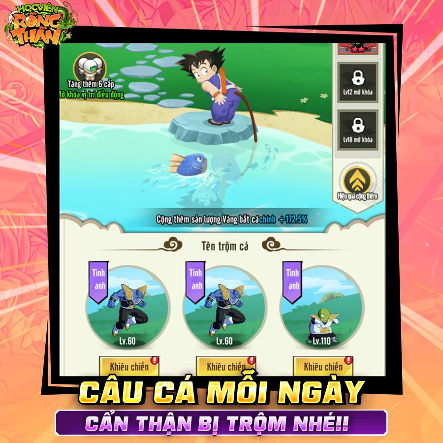 Học Viện Rồng Thần: Thêm một game Dragon Ball bất ngờ mở đăng ký tải sớm