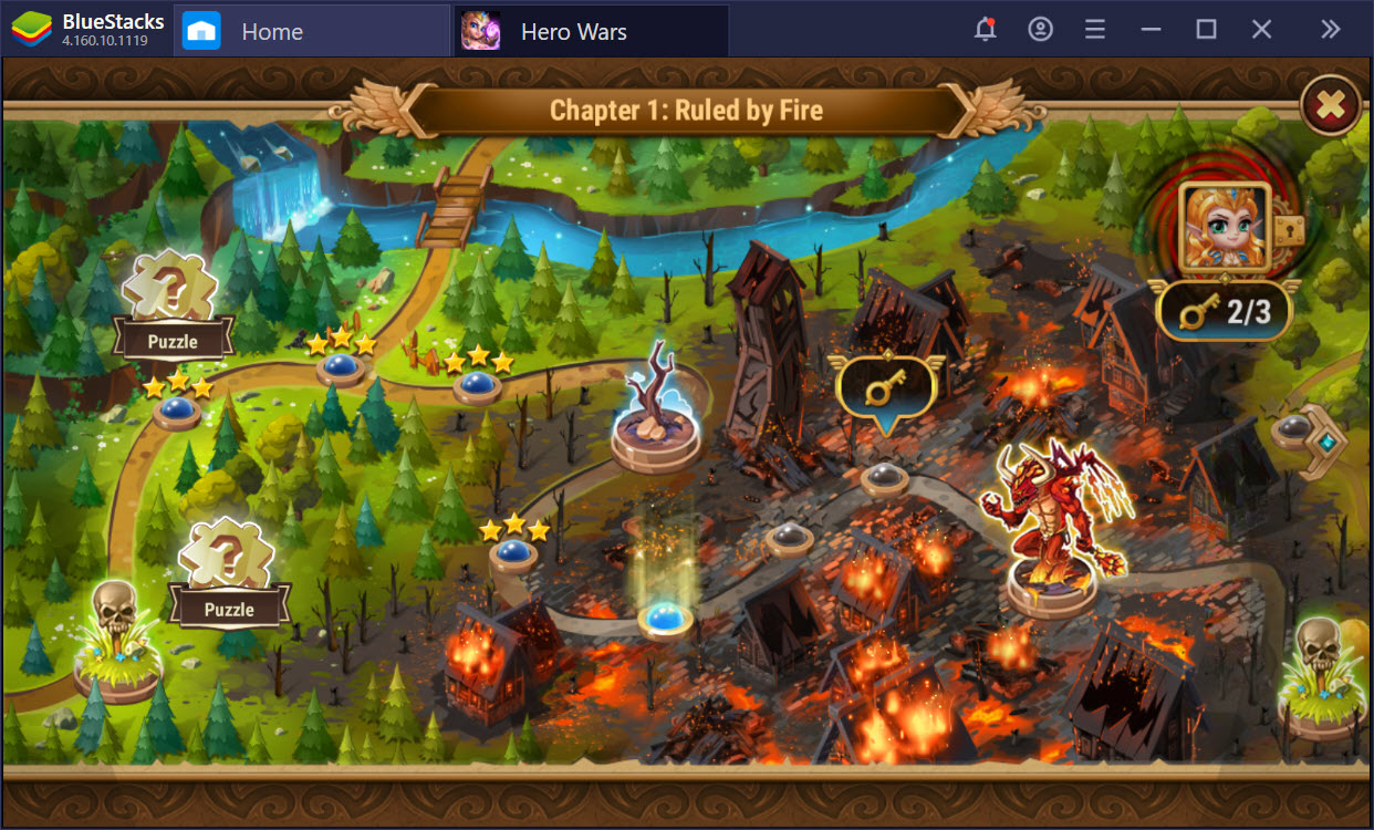 Cùng chơi Hero Wars – một game cực sáng tạo trên BlueStacks