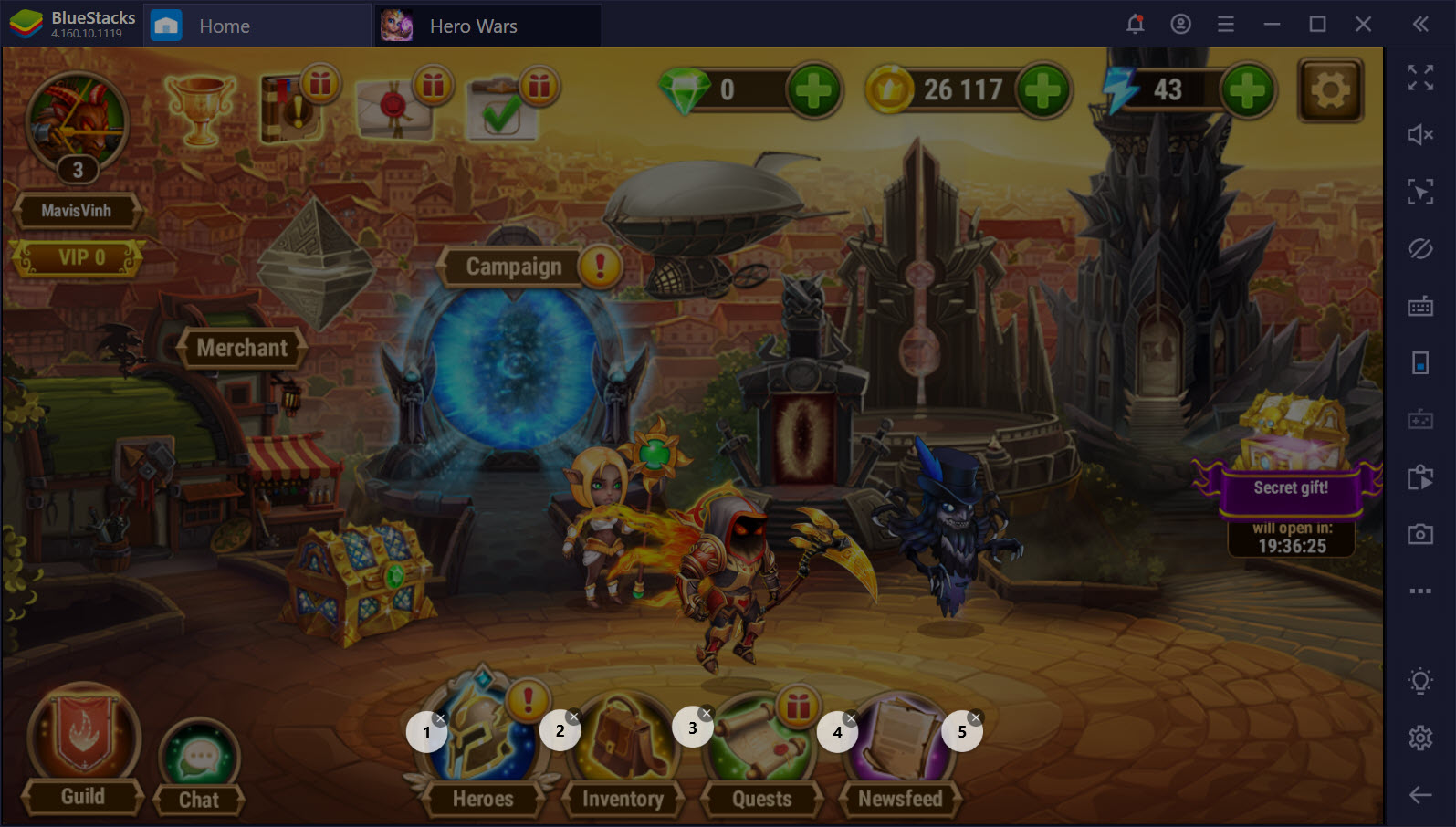 Cùng chơi Hero Wars – một game cực sáng tạo trên BlueStacks