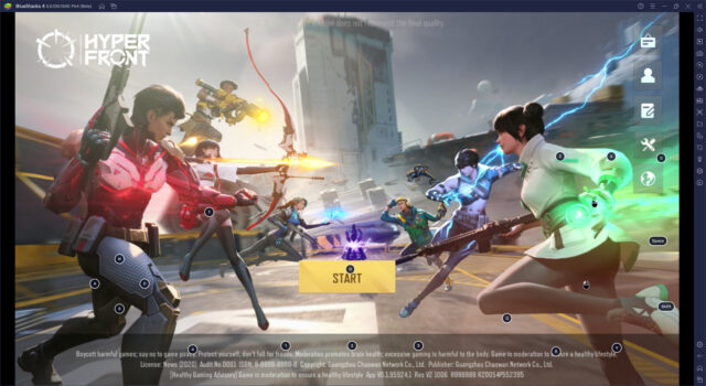 เทคนิคการเล่น Hyper Front ด้วย BlueStacks