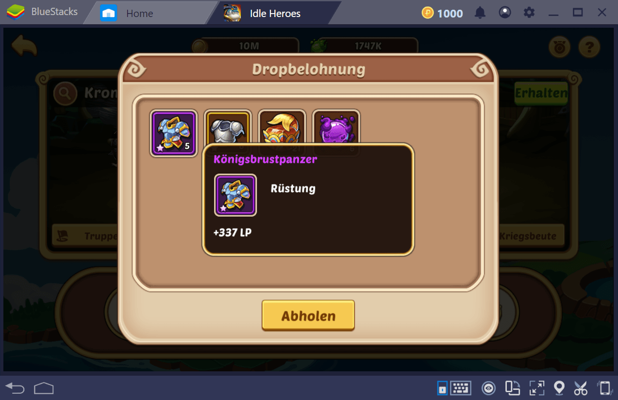 Idle Heroes: Guide zu Ausrüstung, Artefakten und Schätzen