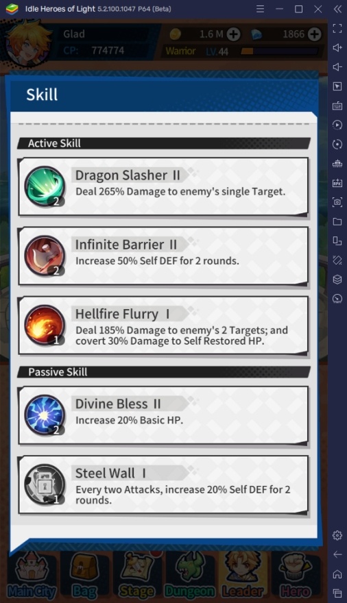 How To Increase Combat Power in Idle Heroes of Light BlueStacks