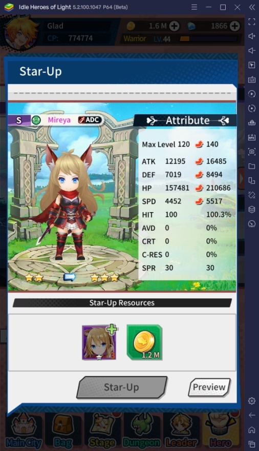 How To Increase Combat Power in Idle Heroes of Light BlueStacks