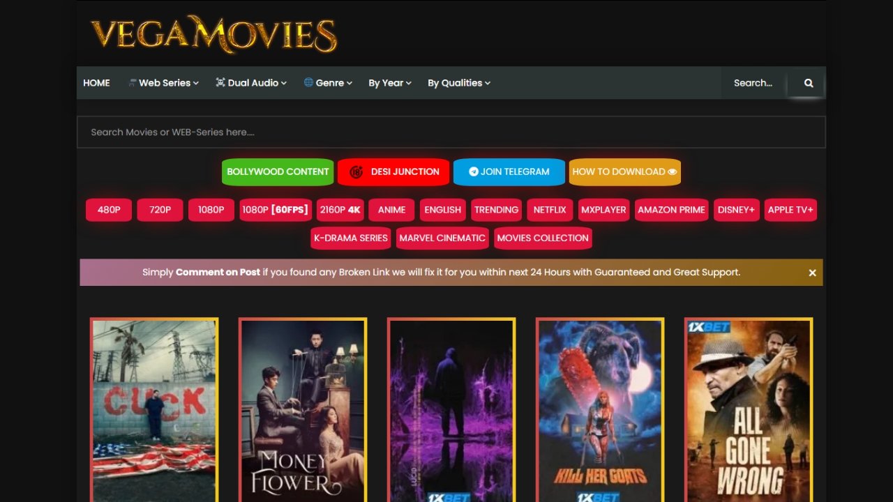 What is Vegamovies? Watch Movies Online 2023