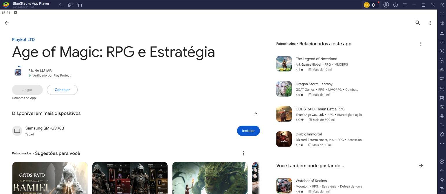 Como jogar Age of Magic: RPG e Estratégia no PC com o BlueStacks