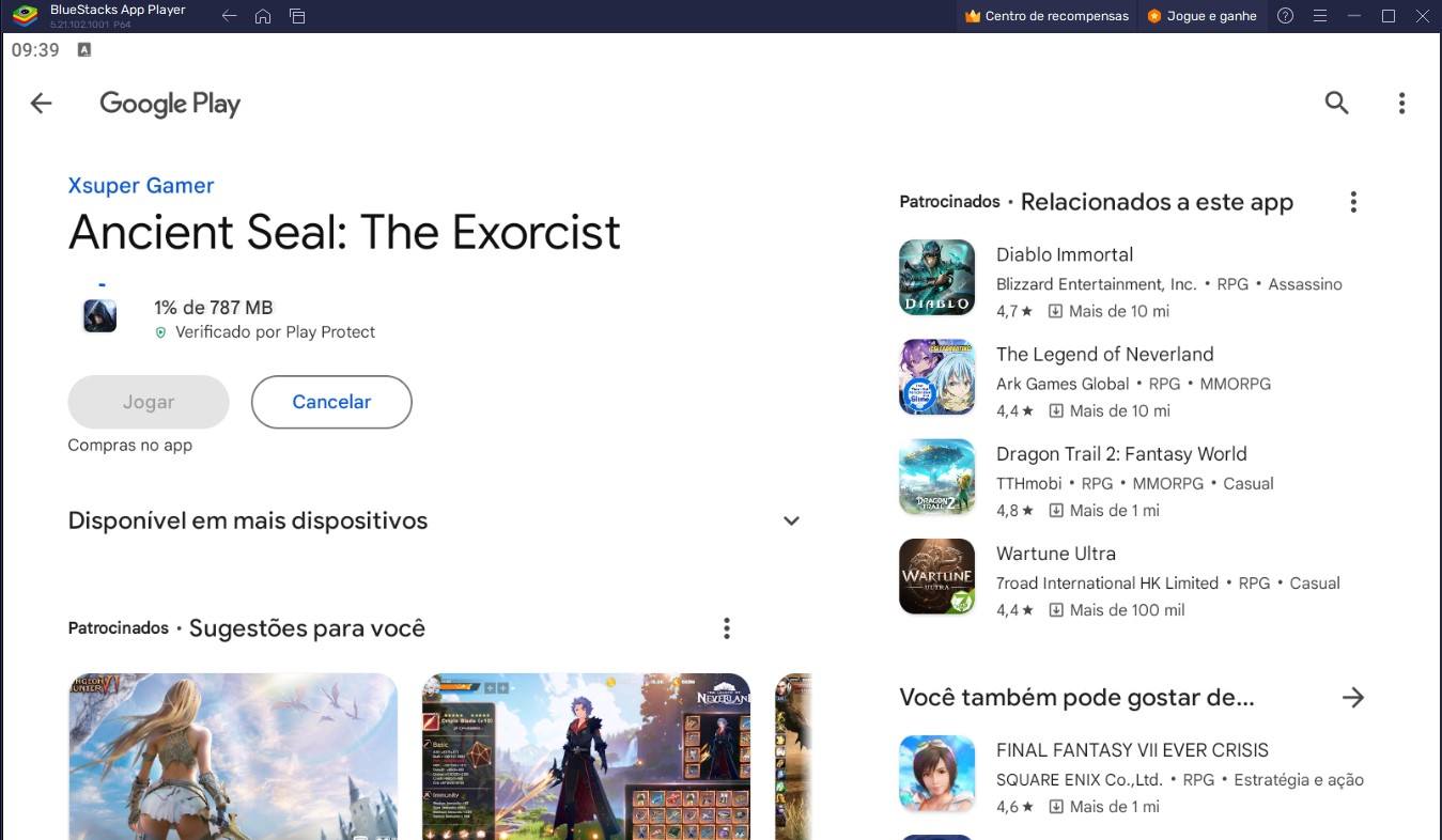 Como jogar Ancient Seal: The Exorcist no PC Com o BlueStacks