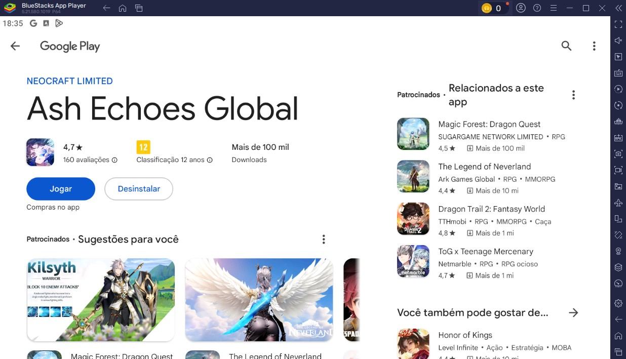 Como instalar e jogar Ash Echoes Global no PC com o BlueStacks