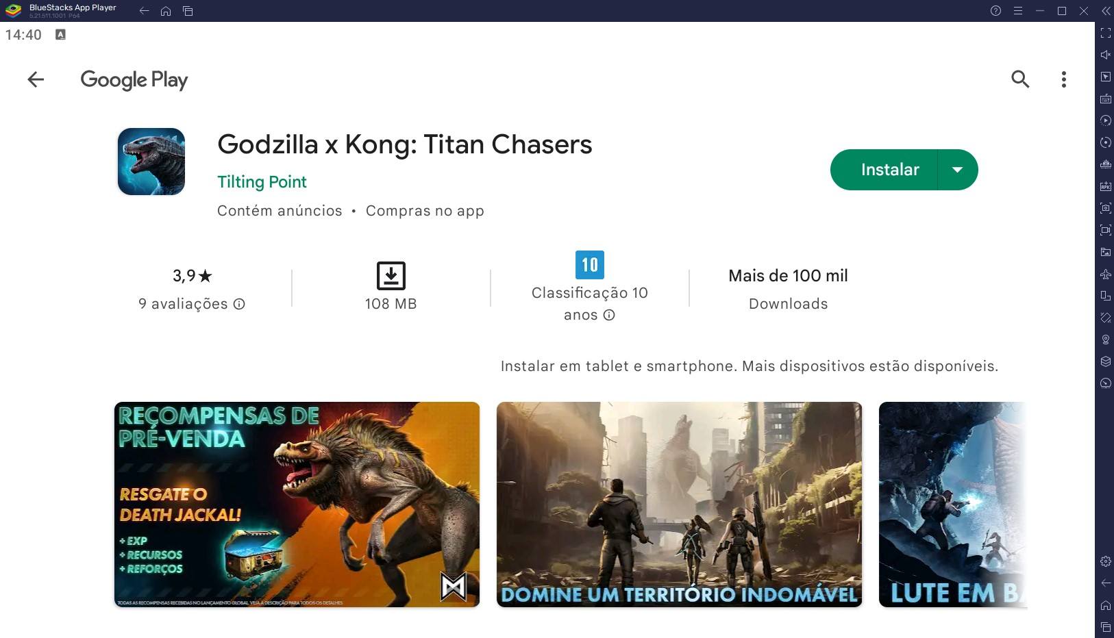 Como jogar Godzilla x Kong: Titan Chasers no PC com o BlueStacks