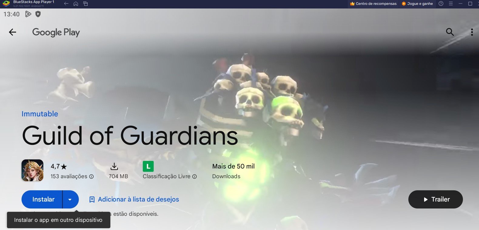 Como jogar Guild of Guardians no PC com BlueStacks