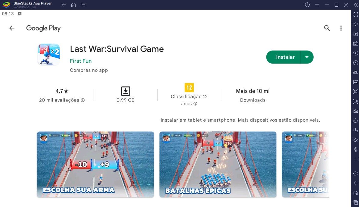 Como jogar Last War:Survival Game no PC com o BlueStacks