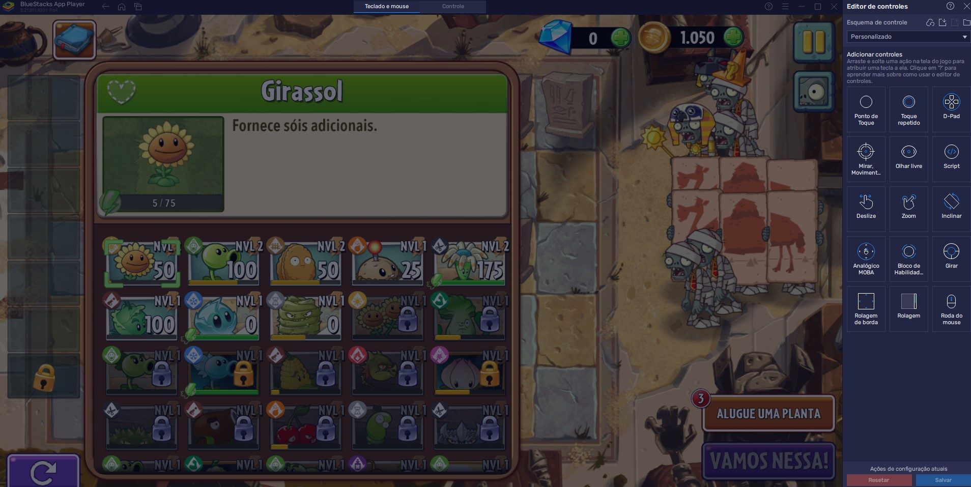 Guia de recursos do BlueStacks para Plants vs Zombies™ 2 - Avance rapidamente no jogo