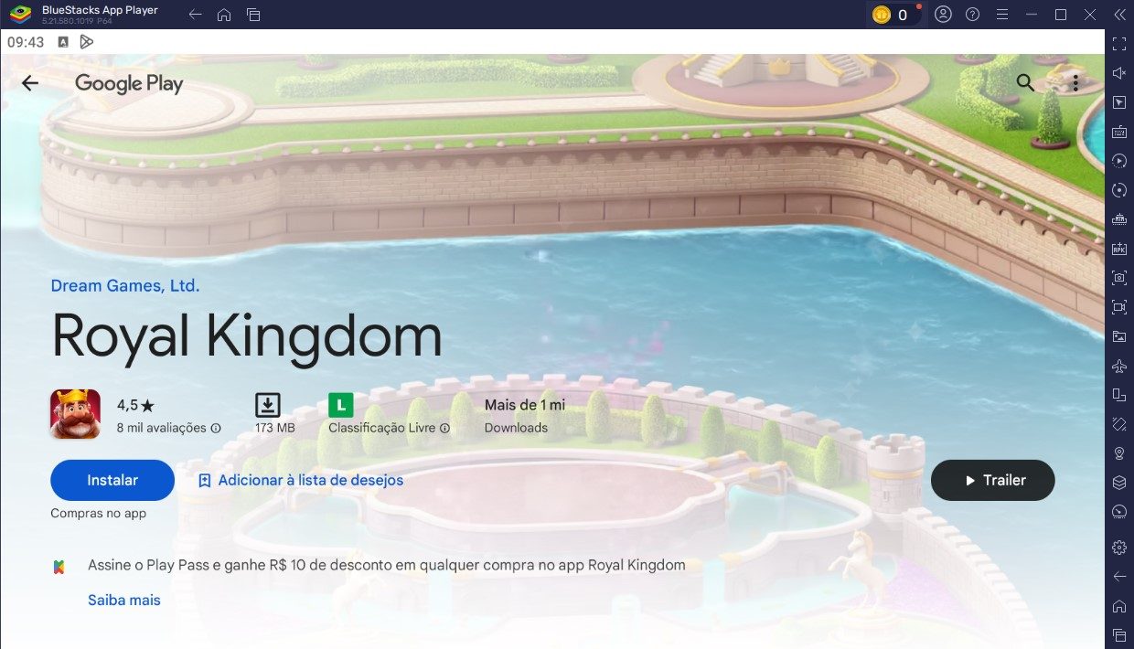 Como instalar e jogar Royal Kingdom no PC com o BlueStacks