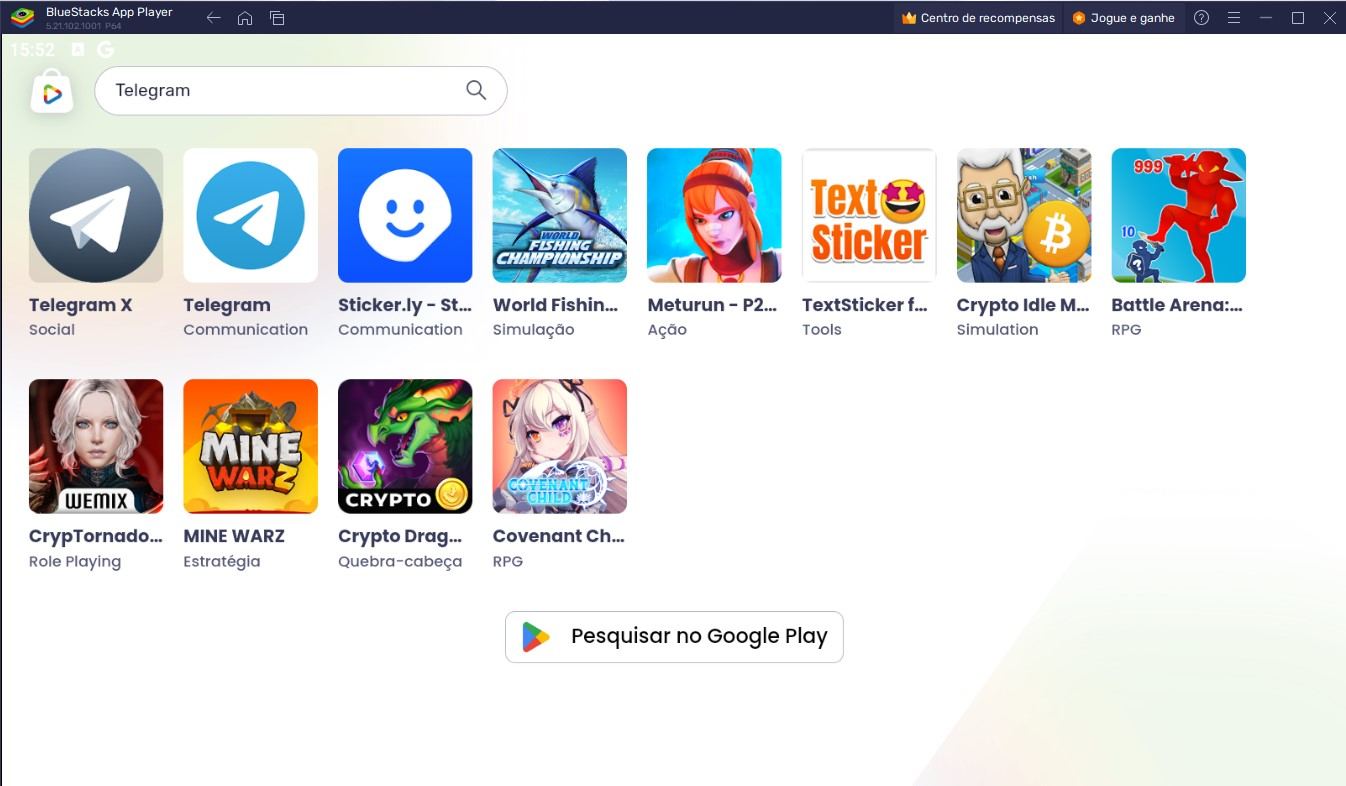 Como usar o Telegram no PC com o BlueStacks