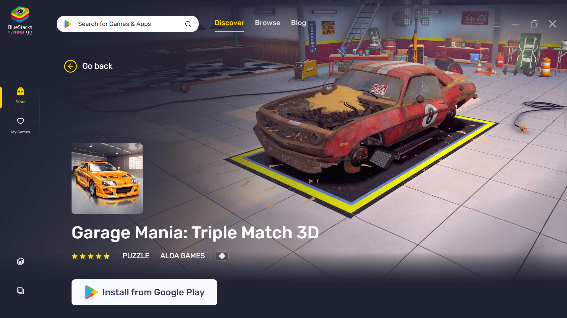 How to Install and Play Garage Mania: Triple Match 3D on PC with BlueStacks