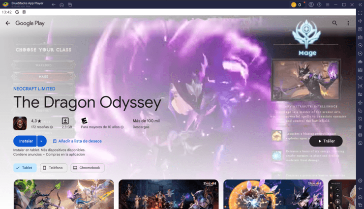 Cómo instalar y jugar The Dragon Odyssey en PC con BlueStacks