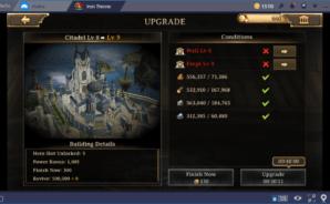 Iron Throne: Một số mẹo quản lý công trình và tài nguyên