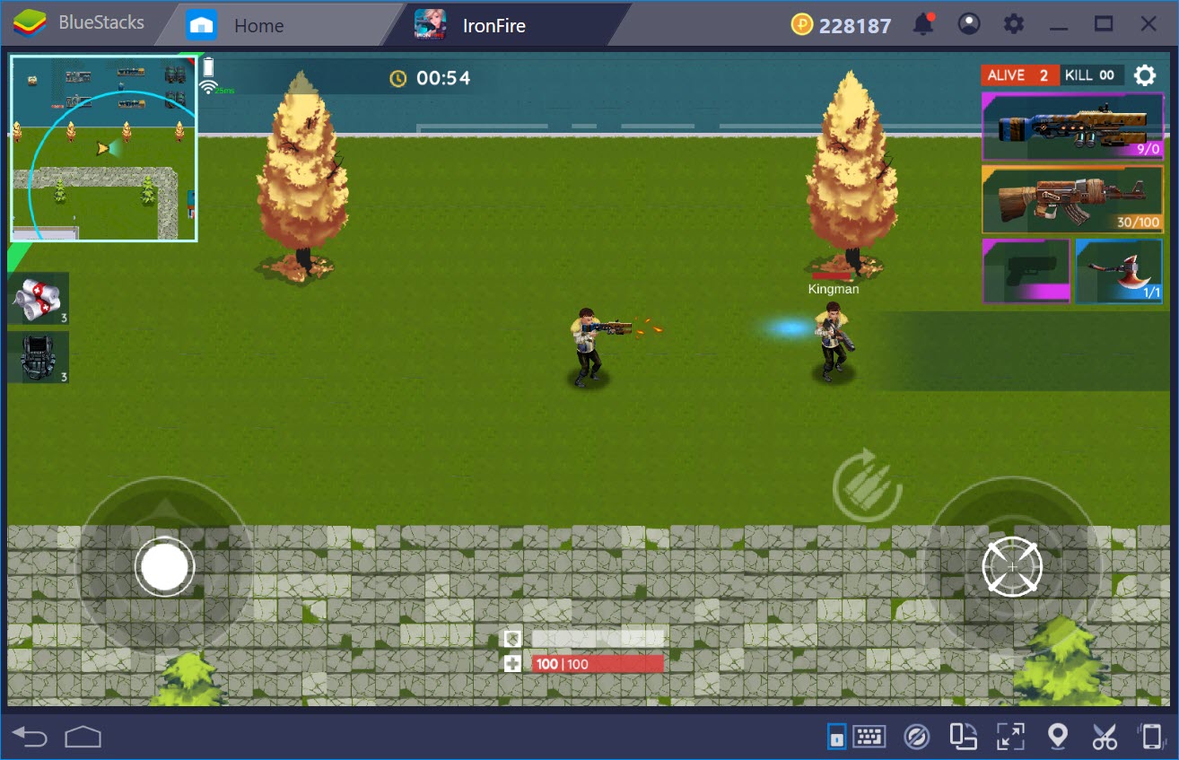 Thiết lập Game Controls khi chơi IronFire với BlueStacks