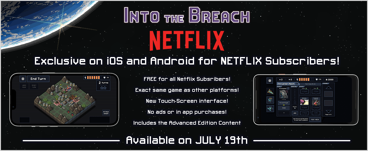 Subset Games to Launch Into the Breach mobile Port, Title to Form Part of Netflix Games