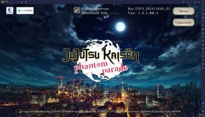 Nhập vai chú thuật sư khi chơi Jujutsu Kaisen Phantom Parade trên PC với BlueStacks