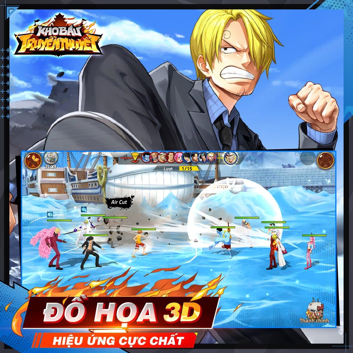 Kho Báu Truyền Thuyết: Lại có thêm game mobile mới đề tài One Piece