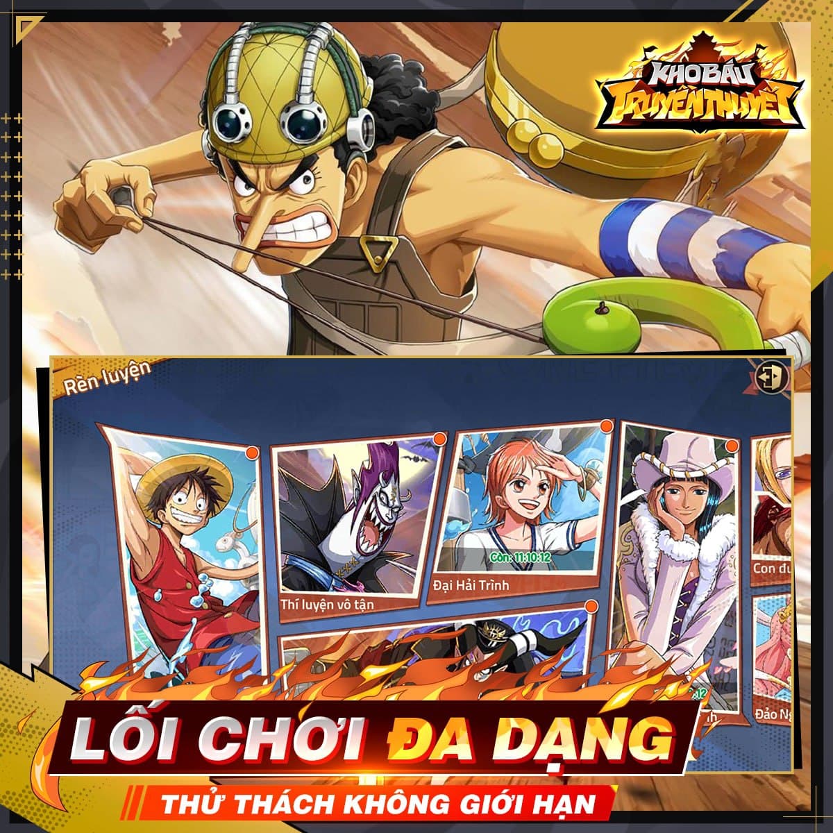 Kho Báu Truyền Thuyết: Lại có thêm game mobile mới đề tài One Piece