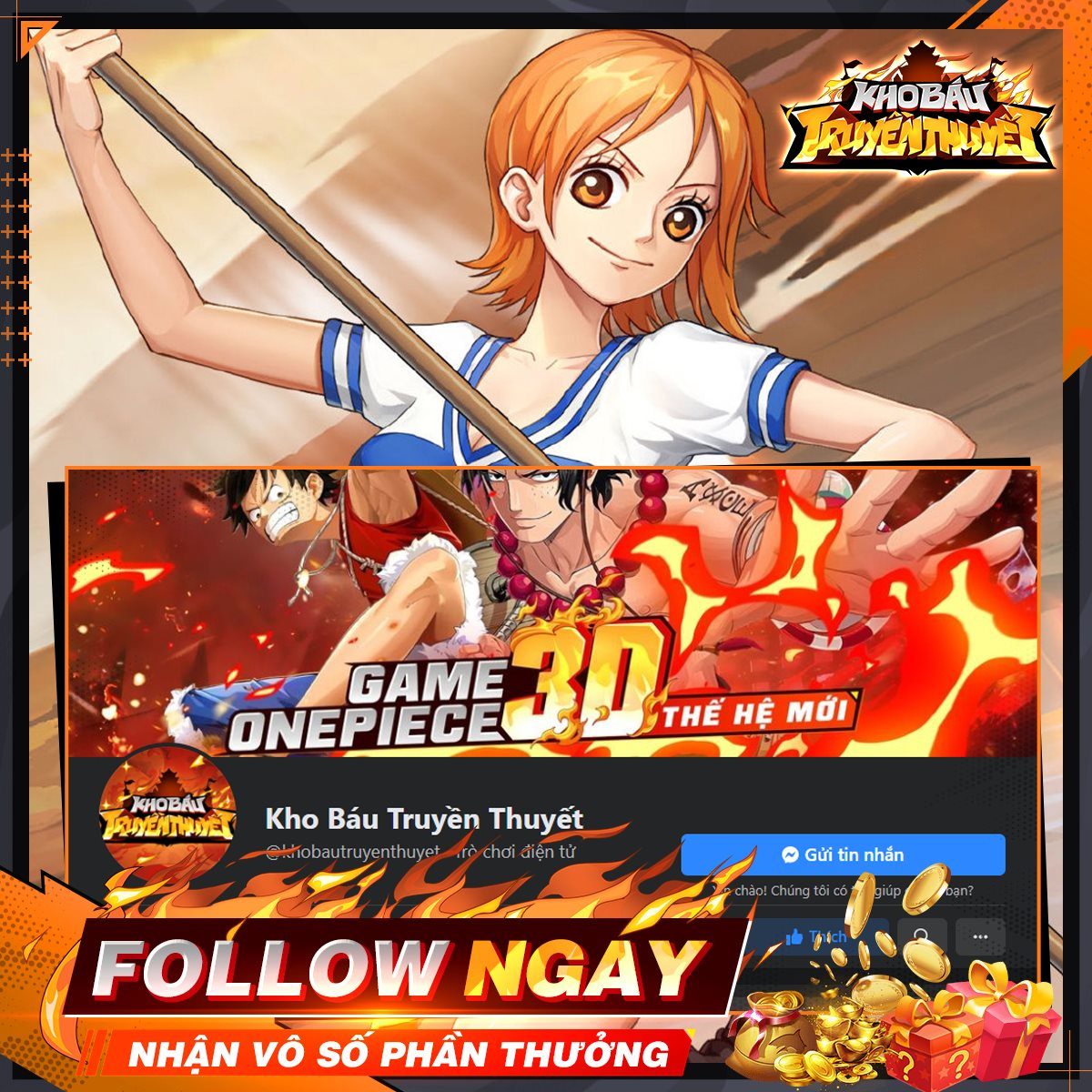 Kho Báu Truyền Thuyết: Lại có thêm game mobile mới đề tài One Piece