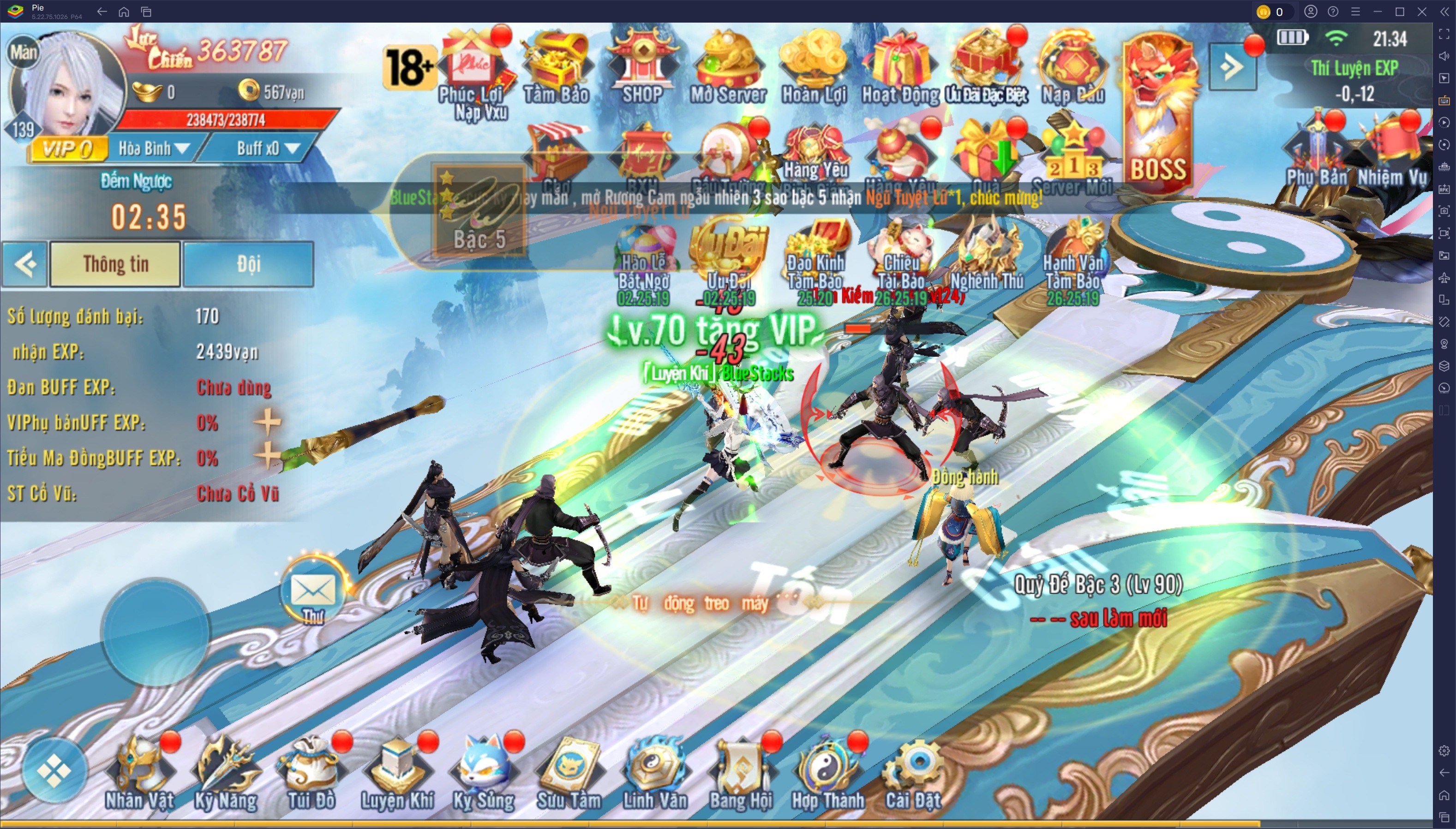 Hướng dẫn dành cho tân thủ khi chơi Kiếm Khách Phong Lăng trên PC với BlueStacks